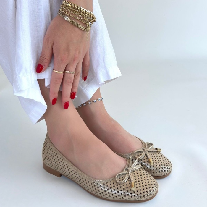 Icar Bej Cilt Babet Ayakkabı - Lisinya