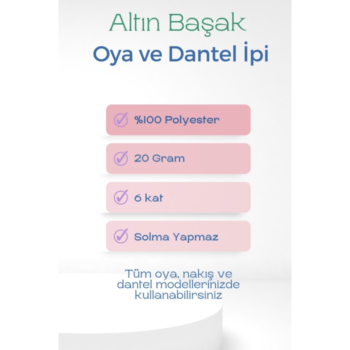 Altınbaşak Oya ve Dantel İpi 20 gr - Royaleks - No: 740