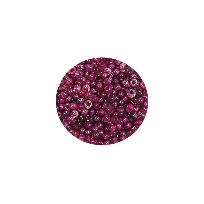 Dökme Cam Kum Boncuk (11/0) 2 mm - 60 Gram -  Mor - BNC040