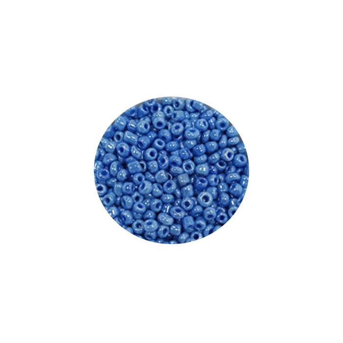 Dökme Cam Kum Boncuk (11/0) 2 mm - 60 Gram -  Mavi - BNC044