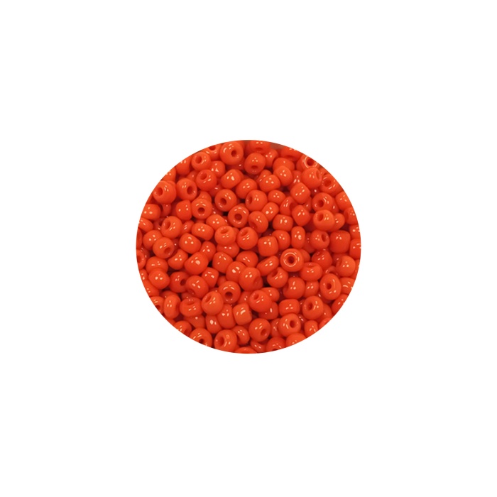 Dökme Cam Kum Boncuk (11/0) 2 mm - 60 Gram -  Turuncu - BNC048