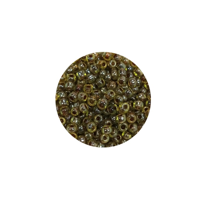 Dökme Cam Kum Boncuk (8/0) 3 mm - 20 Gram - Yeşil Siyah - BNC182