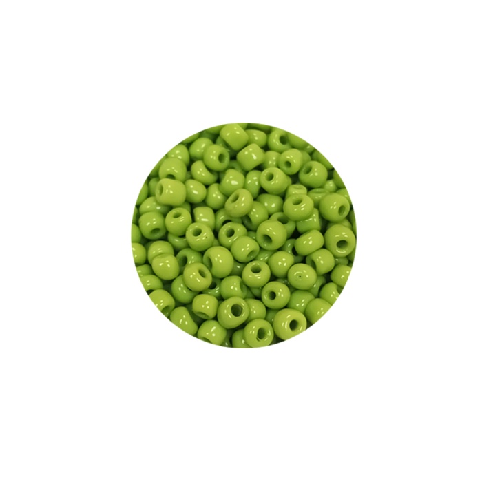 Dökme Cam Kum Boncuk (8/0) 3 mm - 60 Gram - Ihlamur Yeşili - BNC205