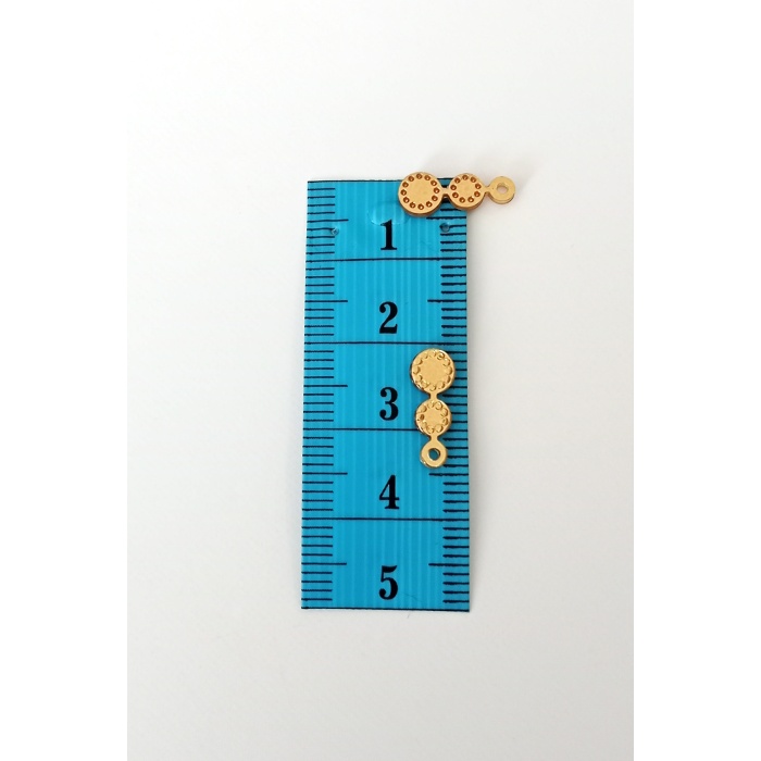 Oya Abiye Bileklik Kolye Pleksi Metalik Plastik Pul Altın Renk 24 gram 300 adet - BNC558