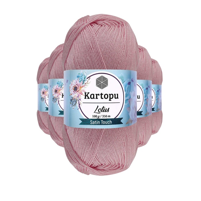 5 Adet Lotus Bikini Büstiyer Bluz Örgü İpi  K768 Açık Pembe