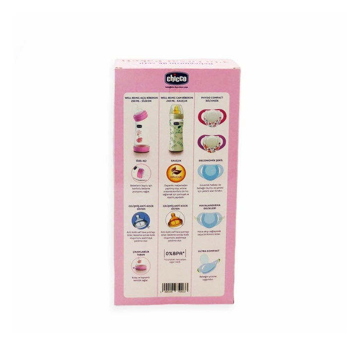 Chicco Bebeğinizin İlk Seti 3lü Fırsat Paketi - Pembe