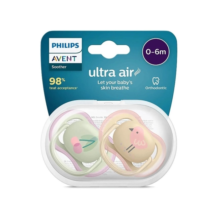 Philips Avent Ultra Air Emzik 0-6 Ay 2li Kız SCF085/59