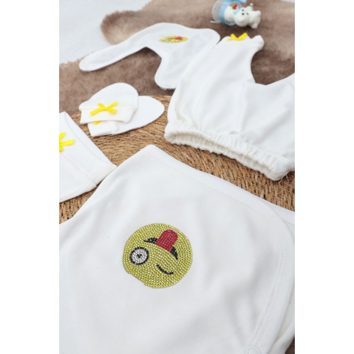 Sema Baby 5 Parça Hastane Çıkışı Zıbın Seti 0-3 Ay