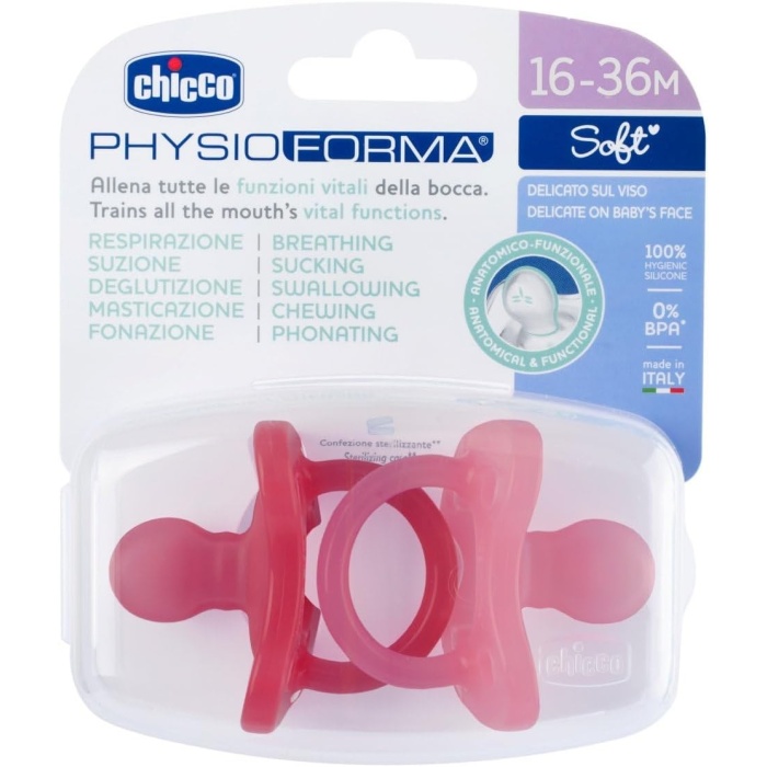 Chicco PhysioForma Soft 2li Silikon Emzik 16-36 Ay Kız