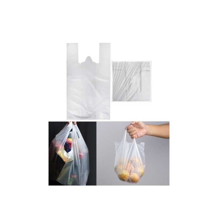 Şeffaf Atlet Poşet Küçük Boy 24x43 cm 1 Paket Takriben 300 Adet