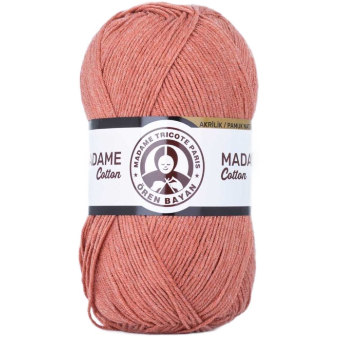1 Adet Madame Cotton El Örgü İpi Yünü 100 gr 037 Kiremit