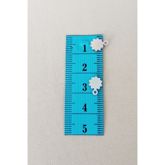 Oya Abiye Bileklik Kolye Pleksi Metalik Plastik Pul Gümüş Renk 24 gram 300 adet - BNC578