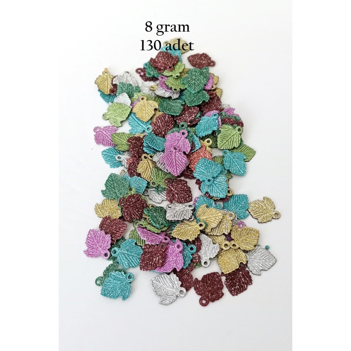 Oya Abiye Bileklik Kolye Pleksi Plastik Pul Karma Renk 8 gram 130 adet - BNC499