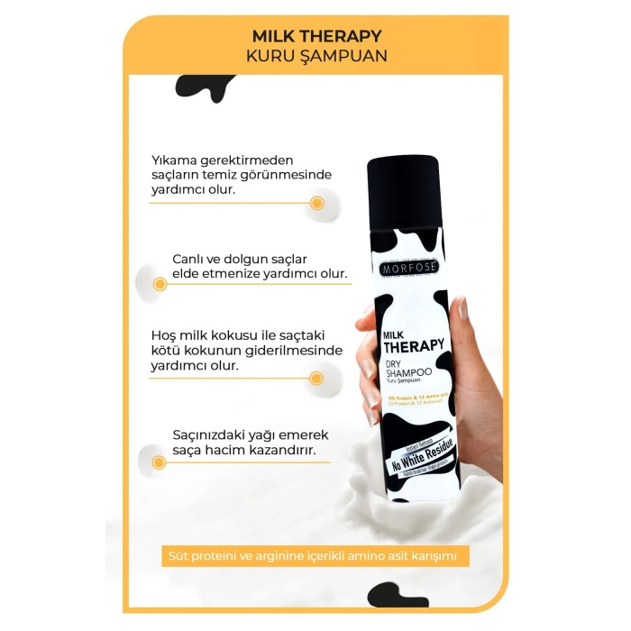 Kuru Şampuan Milk Therapy 200 ML - Besleyici - mrfs