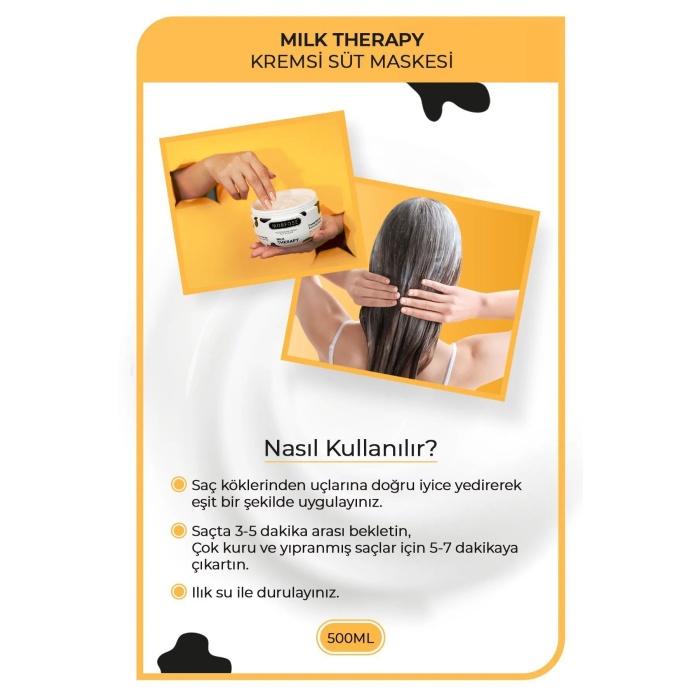 Milk Therapy Kremsi Süt Maskesi 500 ML - Bakım ve Canlılık - mrfs