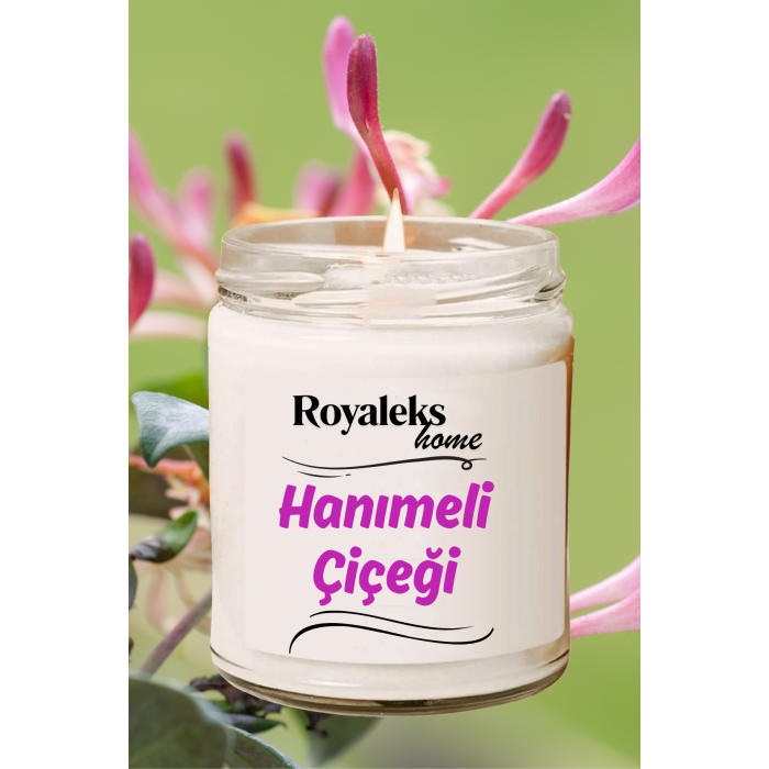 4 Adet Doğal Özel Seri Kokulu Dekoratif Kavanoz Mum 4X210 cc - Çiçek Seti - RYL