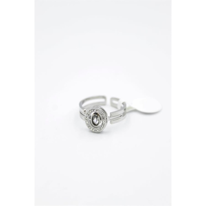 6lı Yuvarlak Taşlı Yüzük - Gümüş