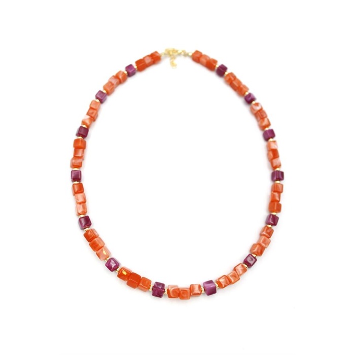 Akrilik Kolye - Turuncu