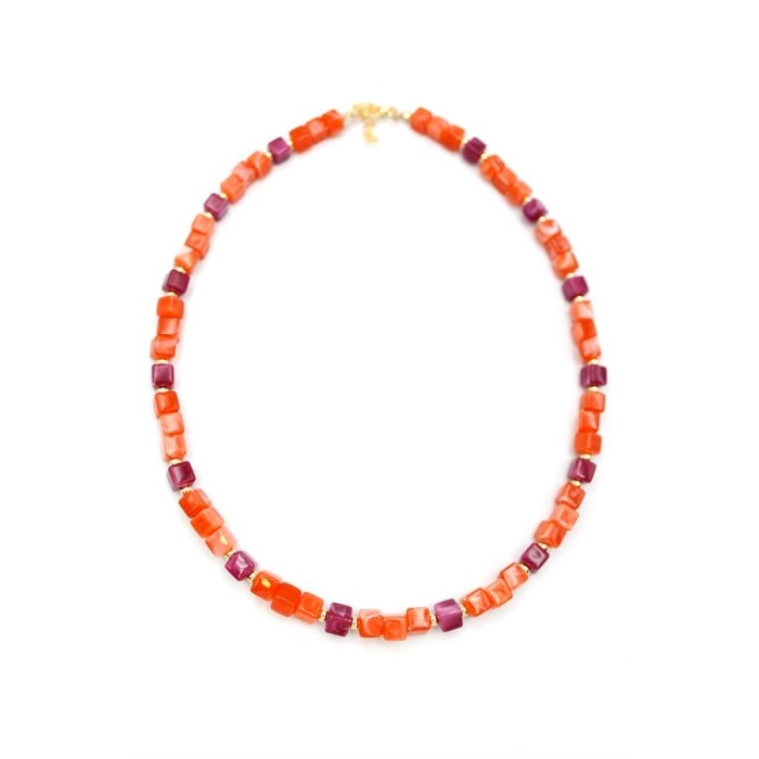 Akrilik Kolye - Turuncu