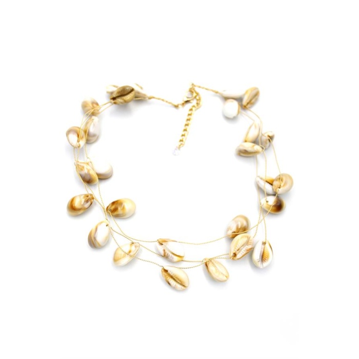 Deniz Kabuğu Kolye - Kahverengi