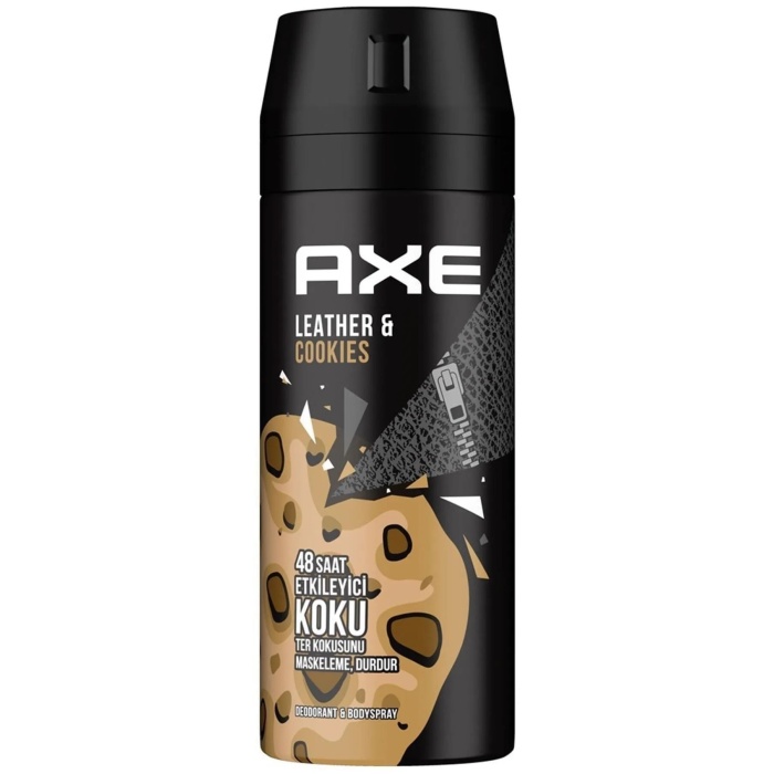Axe Erkek Sprey Deodorant Leather & Cookies 48 Saat Etkileyeci Koku 150 ml