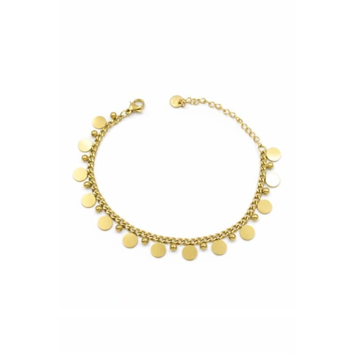 Pullu Bileklik - Altın