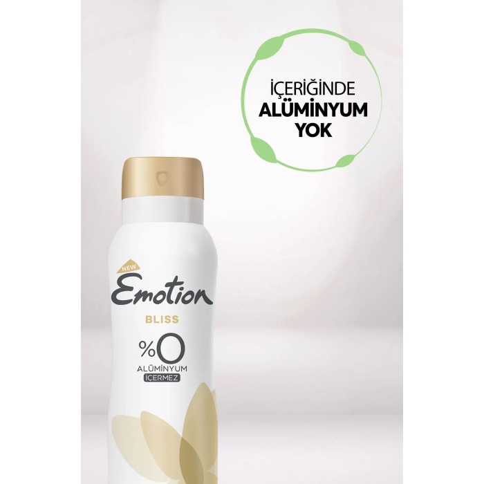 3 Adet Emotion Bliss Kadın Vegan Deodorant 150 Ml Hızlı Kurur , Leke Bırakmaz