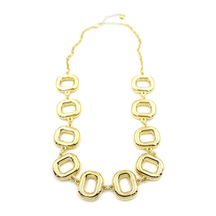 Metal Şekilli Kolye - Altın