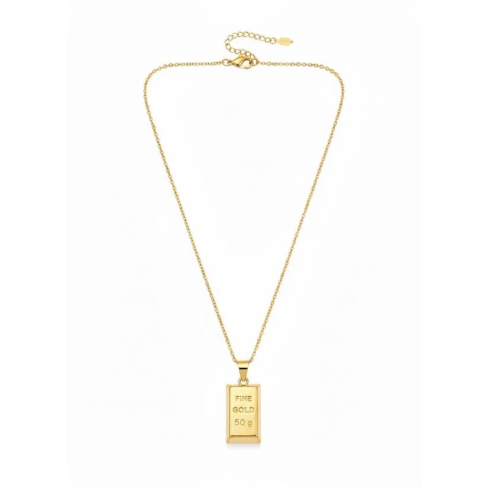 Külçe Altın Kolye - Küçük Boy - Altın