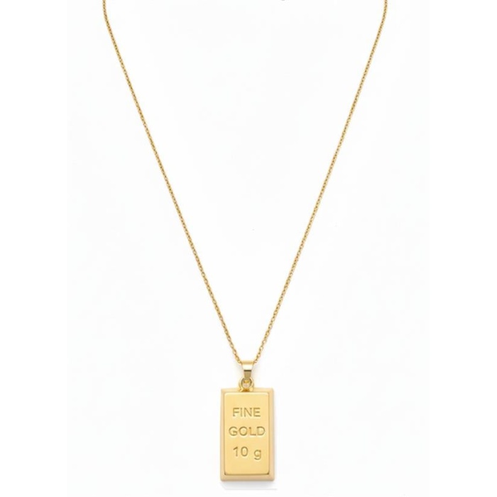 Külçe Altın Kolye - Büyük Boy - Altın