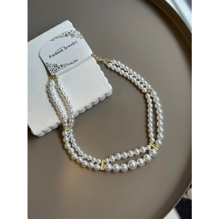 İnci Kolye - Altın