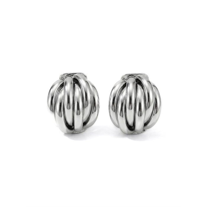 Metal Otantik Küpe - Gümüş