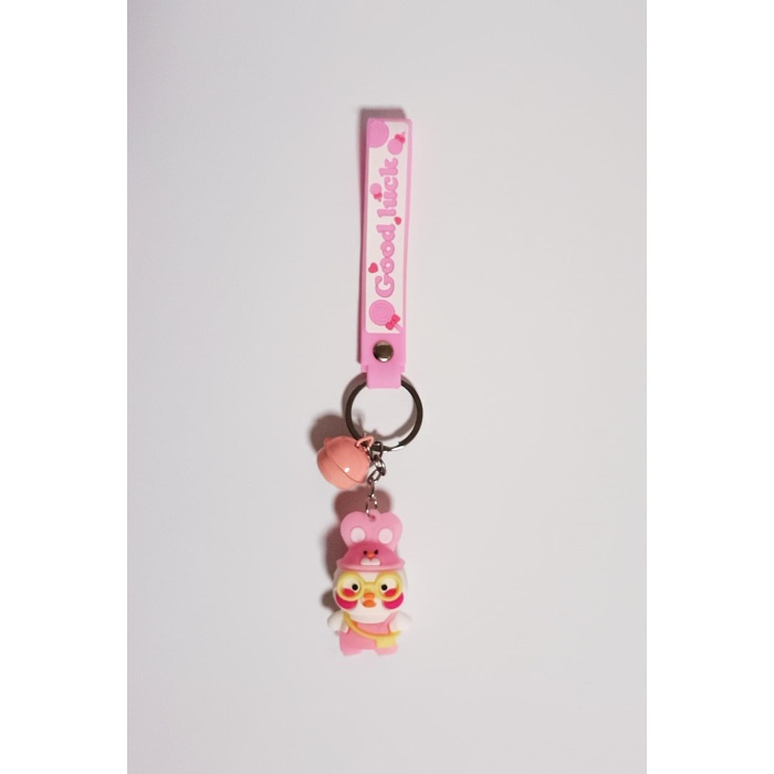 Anahtarlık  Pembe Şapkalı Ördek