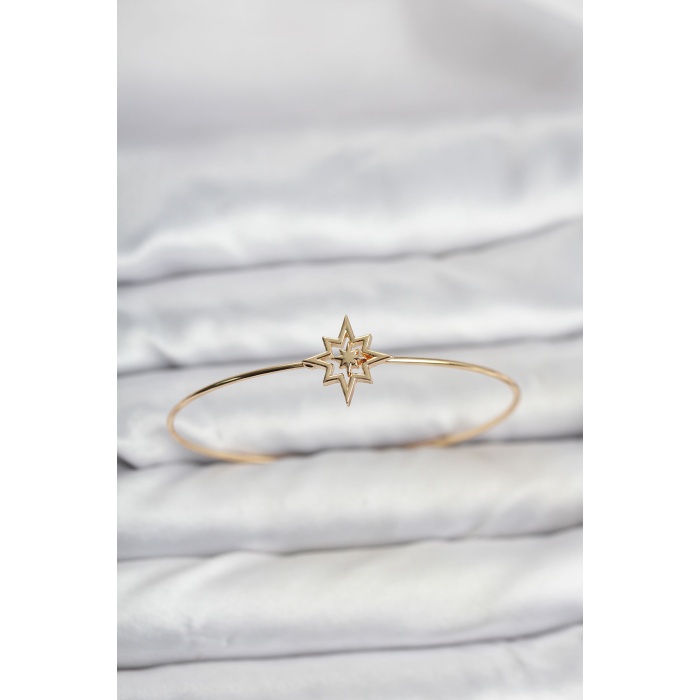 Kutup Yıldızı Model Gold Renk Bileklik - Lisinya