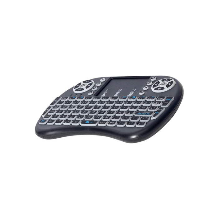 Smart Tv Box Ps3 Uyumlu Kablosuz Dokunmatik Işıklı Şarjlı Touchpadli Mini Q Klavye - Lisinya