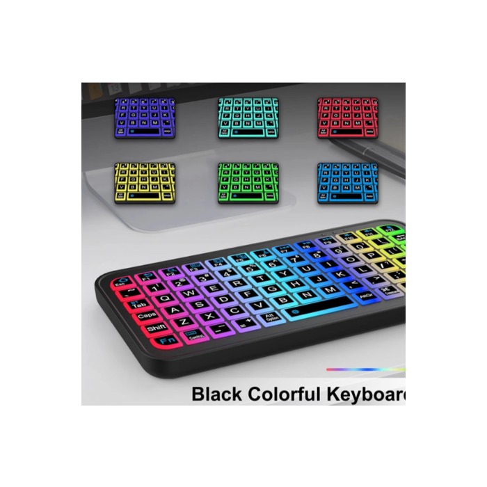 Mini Klavye Smarttv Işıklı Bluetooth Kablosuz Televizyon Ps3 Dizüstü Tabletler Ve Telefonlar İçin - Lisinya