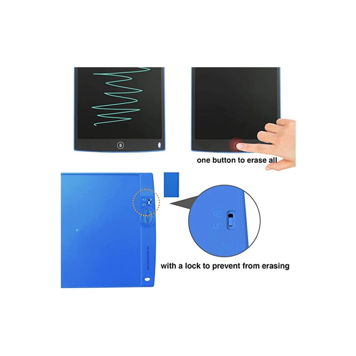 12 Inc Writing Lcd Grafik Dijital Kalemli Çizim Tableti Yazı Tahta Not Yazma Eğitim Tableti ( Lisinya )