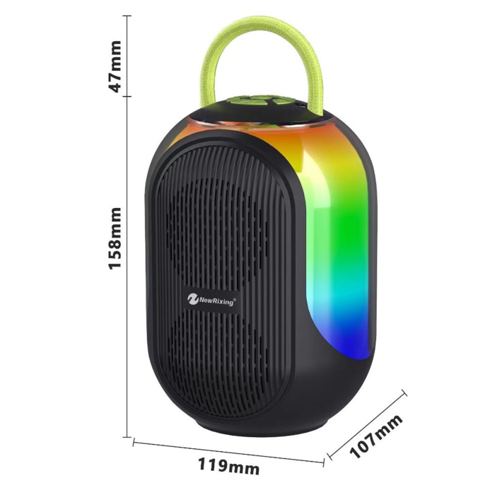 Bluetooth Çift Mikrofonlu Kablosuz Karaoke Rgb Işıklı Yüksek Sesli Müzik 4 Ses Degıstırme - Lisinya