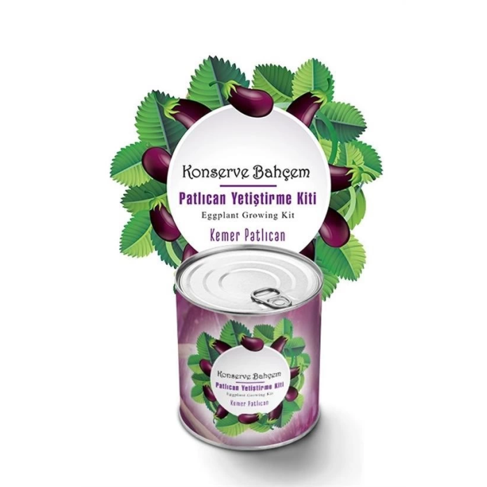 Konserve Bahçem Evde Konservede  Kemer Patlıcanyetiştirme Kiti ( Lisinya )