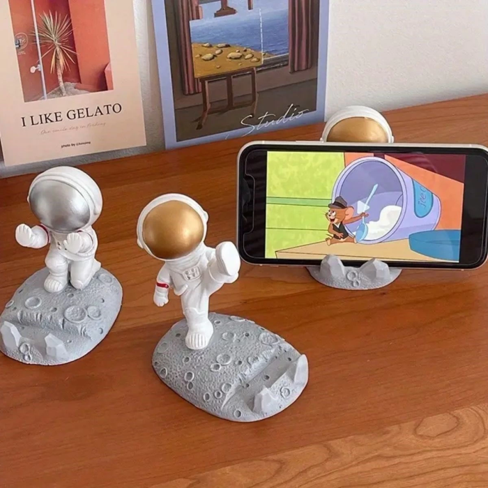 Mini Astronot Model Telefon Ve Tablet Tutucu Standı ( Lisinya )