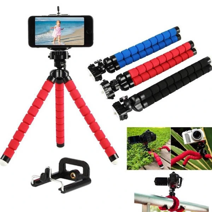 Ahtapot Selfie Tripod Telefon Tutucu Akrobat Stand Çubuğu ( Lisinya )