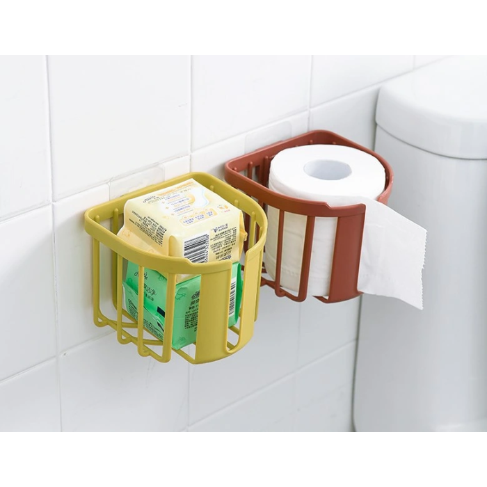 Yapışkanlı Çok Fonksiyonlu Banyo Organizeri Beyaz ( Lisinya )