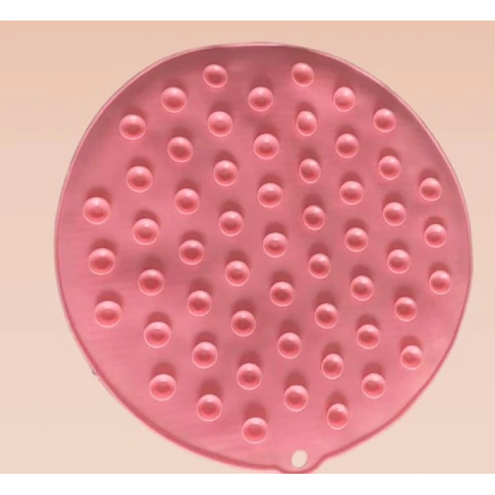 Yuvarlak Vantuzlu Banyo Sırt Kese Matı 26 Cm ( Lisinya )