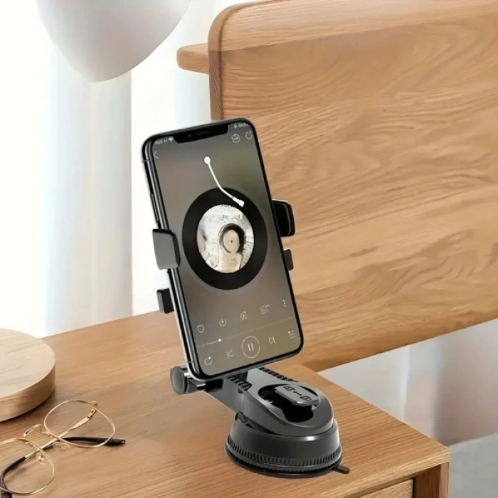 360 Derece Dönebilen Vakumlu Araç Telefon Tutucu ( Lisinya )