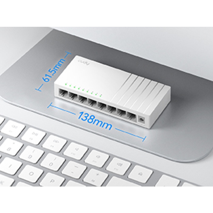 CUDY 8-Port 10/100 Mbps Desktop Switch