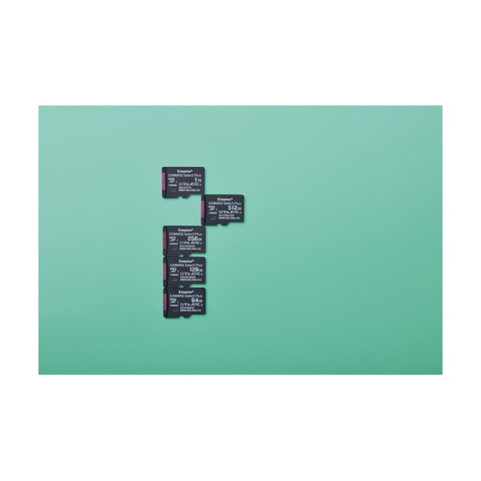 128GB microSDXC Canvas Select Plus Gen3 150MB/s A1 Card + Adapter