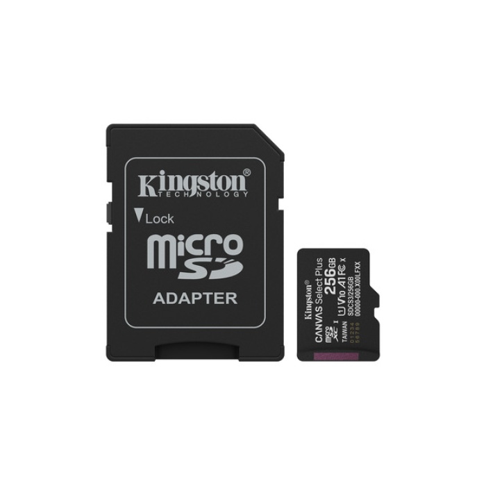 256GB microSDXC Canvas Select Plus Gen3 150MB/s A1 Card + Adapter
