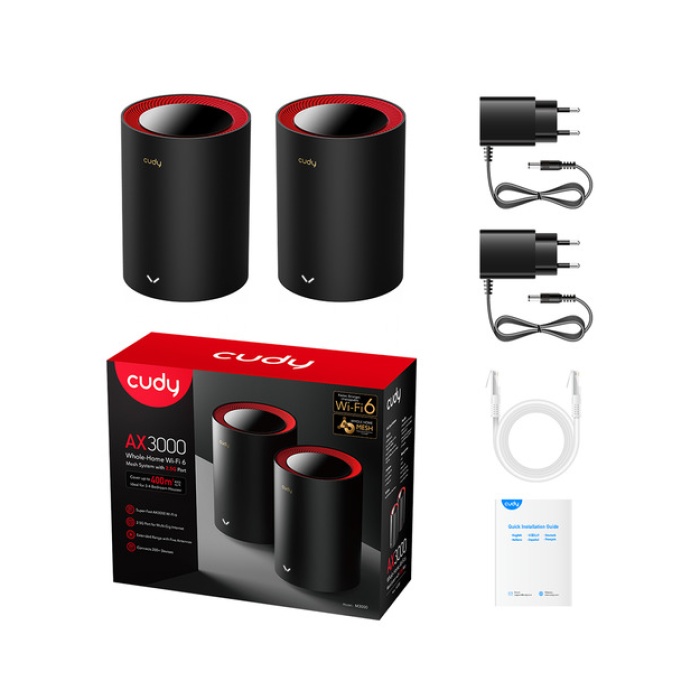 CUDY AX3000 WiFi 6 x2 Mesh 2.5G Solution