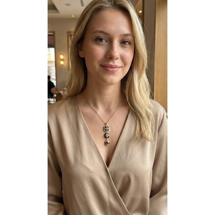 316L Çelik Vintage Model Kadın Kolye -