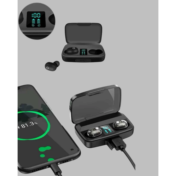 Bluetooth V5.0 Teknolojili Parmak Dokunmatik Kontrol Kulaklık Seti ( Lisinya )